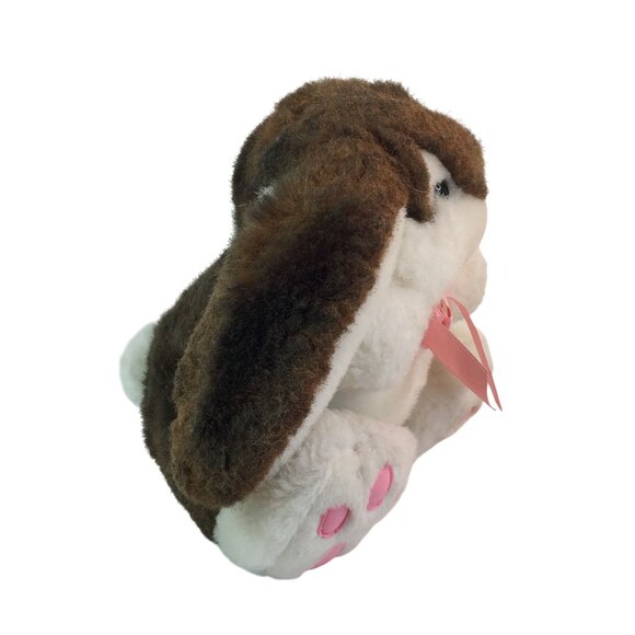 MTY International Brown White Easter Bunny Rabbit Plush 9" Stuffed Animal Toy - Picture 4 of 8